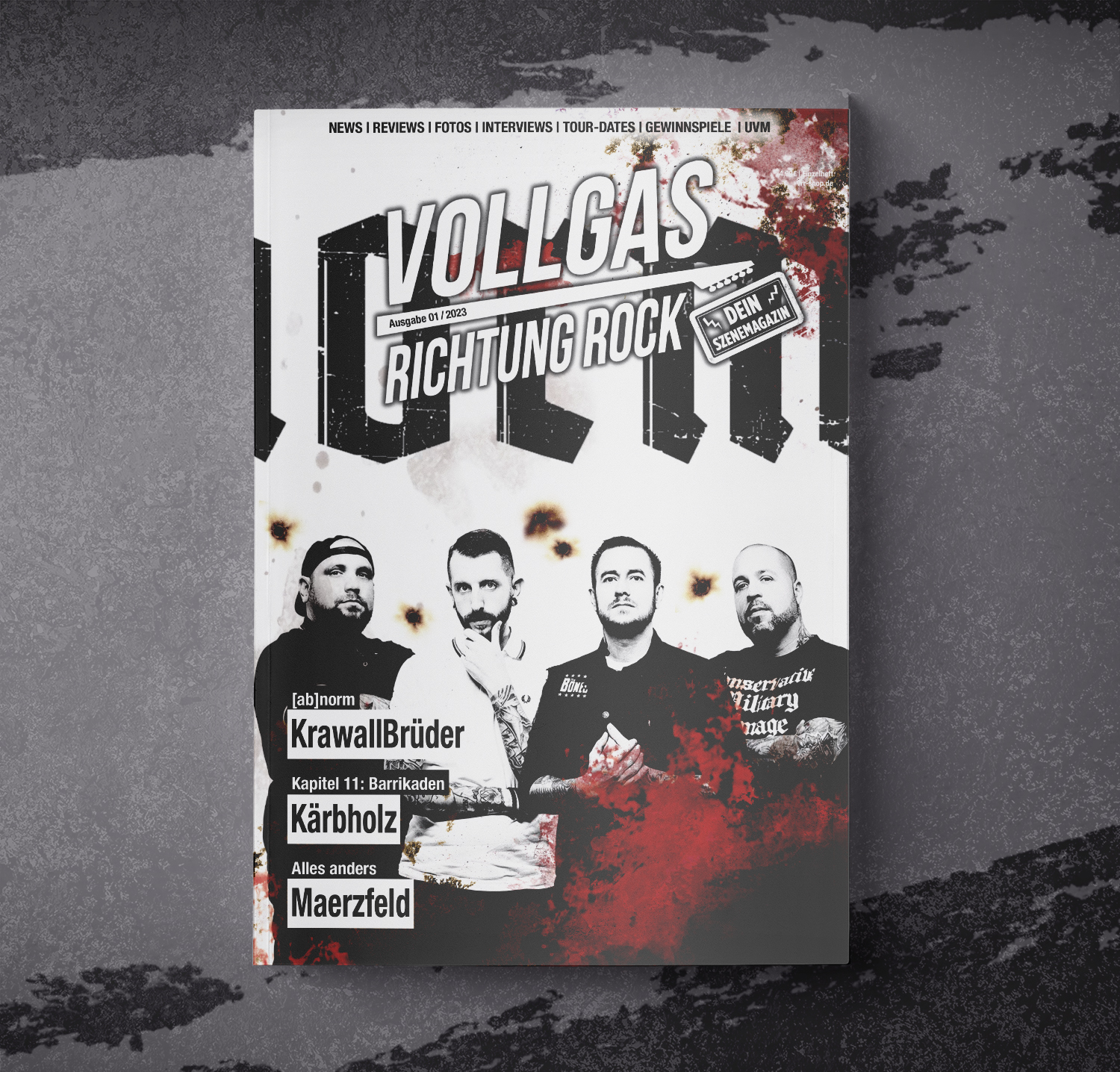 VOLLGAS RICHTUNG ROCK - MAGAZIN AUSGABE 01/2023 A5 